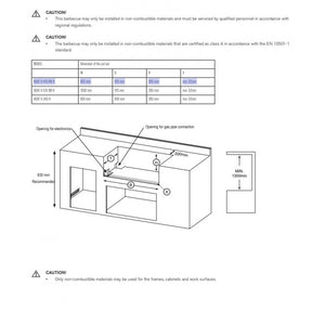Outdoorchef HEAT X-415 RB H - ψησταριά υγραερίου εντοιχιζόμενη
