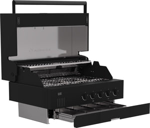 Outdoorchef QUBE X-415 RB Black- ψησταριά υγραερίου εντοιχιζόμενη