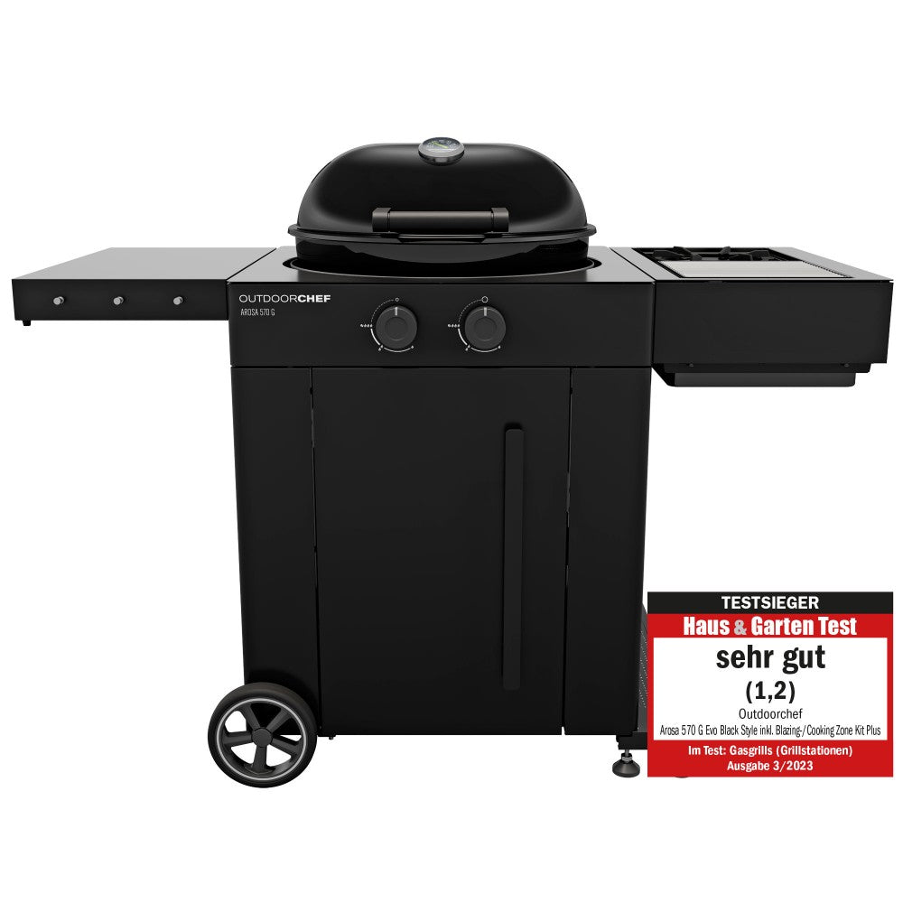 Outdoorchef Arosa 570 G Evo Plus Black + Μαντεμένια Σχάρα