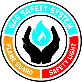 Gas Safety System Tiefschwarz