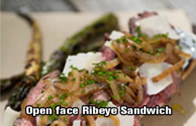 OPEN FACE RIBEYE SANDWICH